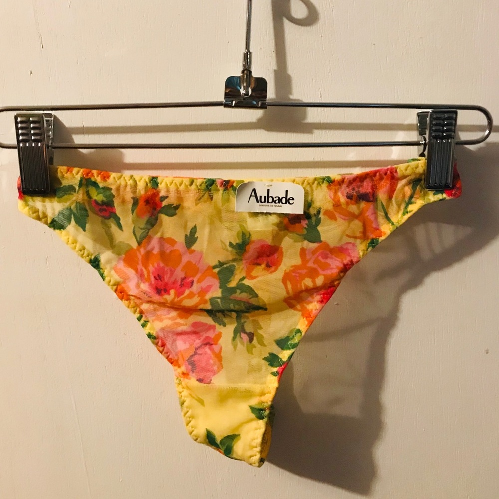 Aubade Pink Lemonade Floral Thong
